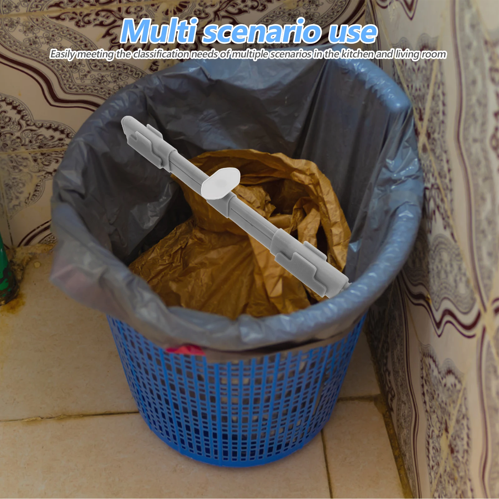 

2 Pcs Trash Can Sorting Clip Garbage Clips Bin Holder for Cans Clamps Fixing Fasteners