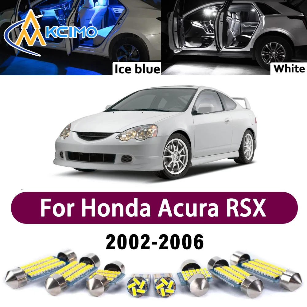 

Premium LED Interior Lighting Kit for Honda Acura RSX 2002-2006 2003 2004 2005 High-Quality Error-Free Dome Map Trunk Auto Lamps