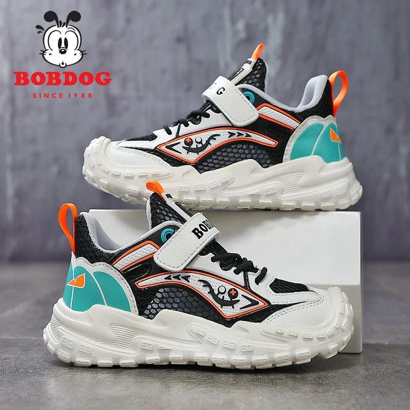 

Bobdog Kids Casual Shoes Mesh Fashion Cute Print Non-slip Childrens Boy Sneaker Outdoor Sport Luxury Classic Kid Skateboard Shoe
