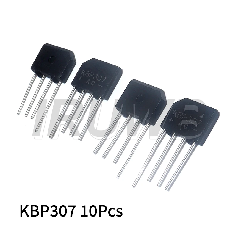 10PCS KBP307 3A 700V Set Immersion Kit Throught Hole DIP4 Power Diode Electronica Componentes Diode Bridge Rectifier