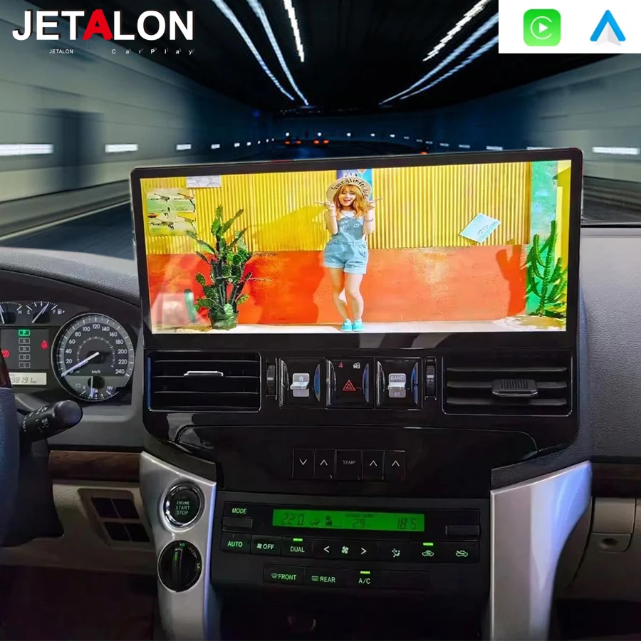 

3K 17inch Screen Car Radio Android15 For Toyota Land Cruiser LC200 LC300 2007-2022 GPS Navigation Video Player CarPlay Head Unit
