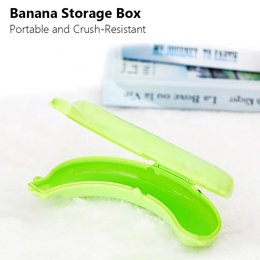 Cute Banana Fruit Storage Protector Box Reusable Anti-break Holder Portable Outdoor Travel Picnic Lunch Storage Organizer Case