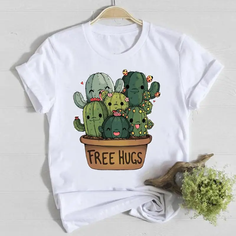 Short Sleeve Casual Tee Top Avocado Sweet Trend Style Shirt Lady Clothes Fashion Tshirt Summer Female T Women Graphic T-shirts