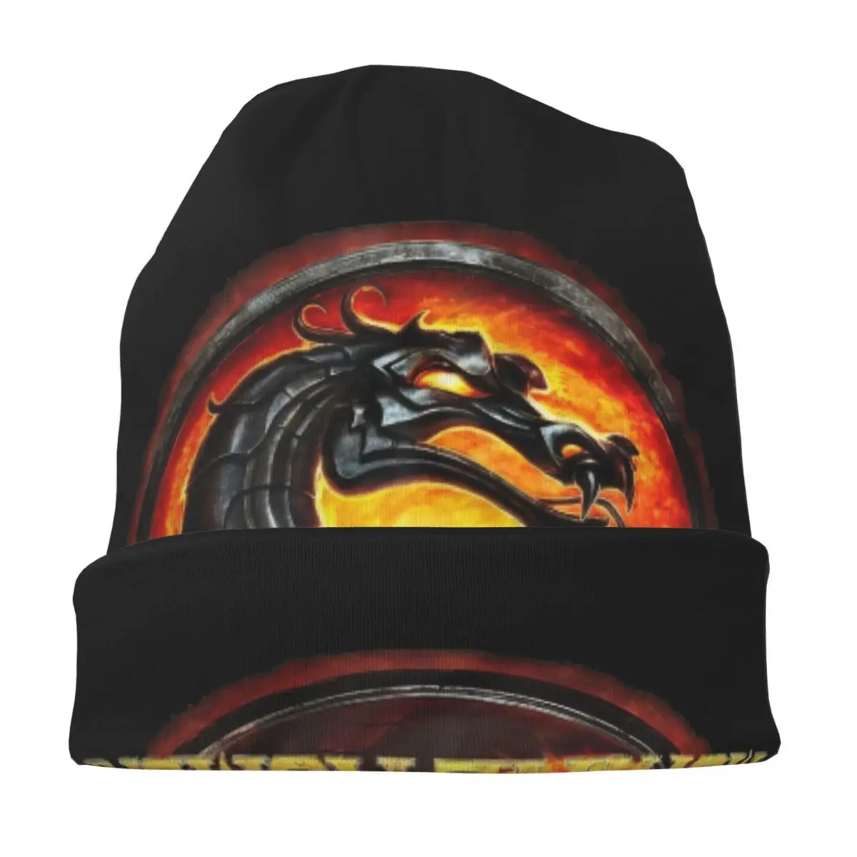 Vintage Mortal Kombat Bonnet Hat Autumn Winter Ski Skullies Beanies Hats for Men Women Spring Thermal Elastic Caps