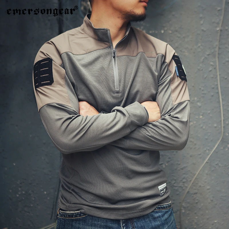 Emersongear Herren-Trainingsshirt, schnell trocknend, gestreckt, lange Ärmel, Outdoor-Abenteuer-T-Shirt, Jagd, Radfahren, Wandern – Detail 14