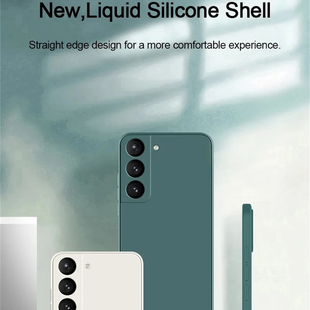 Original Flüssigsilikonhülle für Samsung Galaxy S25 S24 S23 S22 S21 S20 Plus FE Ultra Soft Candy Back Cover S8 S9 S10 Plus – Detail 1