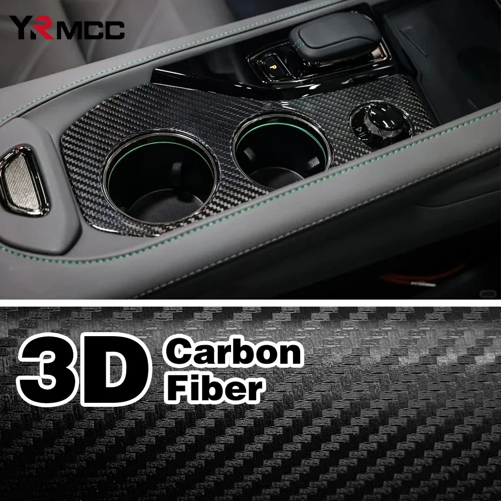 3D Carbon Fiber Car Sticker Side Mirror Waterproof Protection Vinyl Wrap Film Auto Bumper Door Sill Sticker for Car Accessories