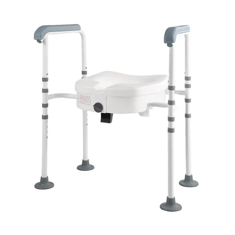 Toilet Safety Frame Raised Toilet Seat with Handles for Elderly Pregnant Women Post Surgery Recovery Bathroom Aid Stand Up
