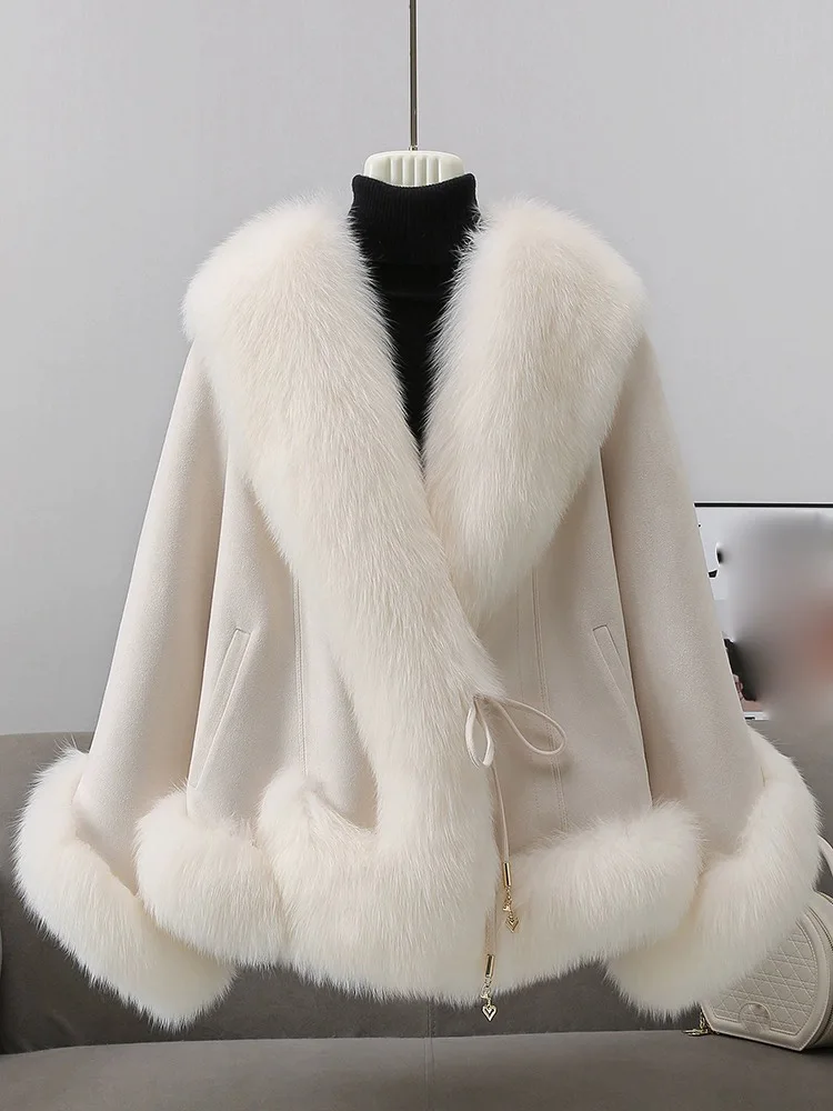 Women's Clothing Fashion fur all-in-one warm and thick fur coat Autumn Winter New 016