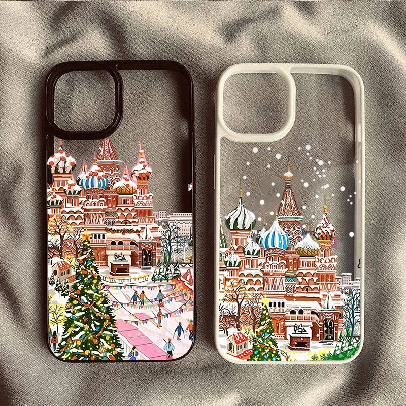 Christmas Winter Snow Clear Case for Samsung Galaxy S26 S25 S24 Plus Ultra S23 FE A37 A36 A57 A56 A55 A27 A26 A16 A06 A15 Cover