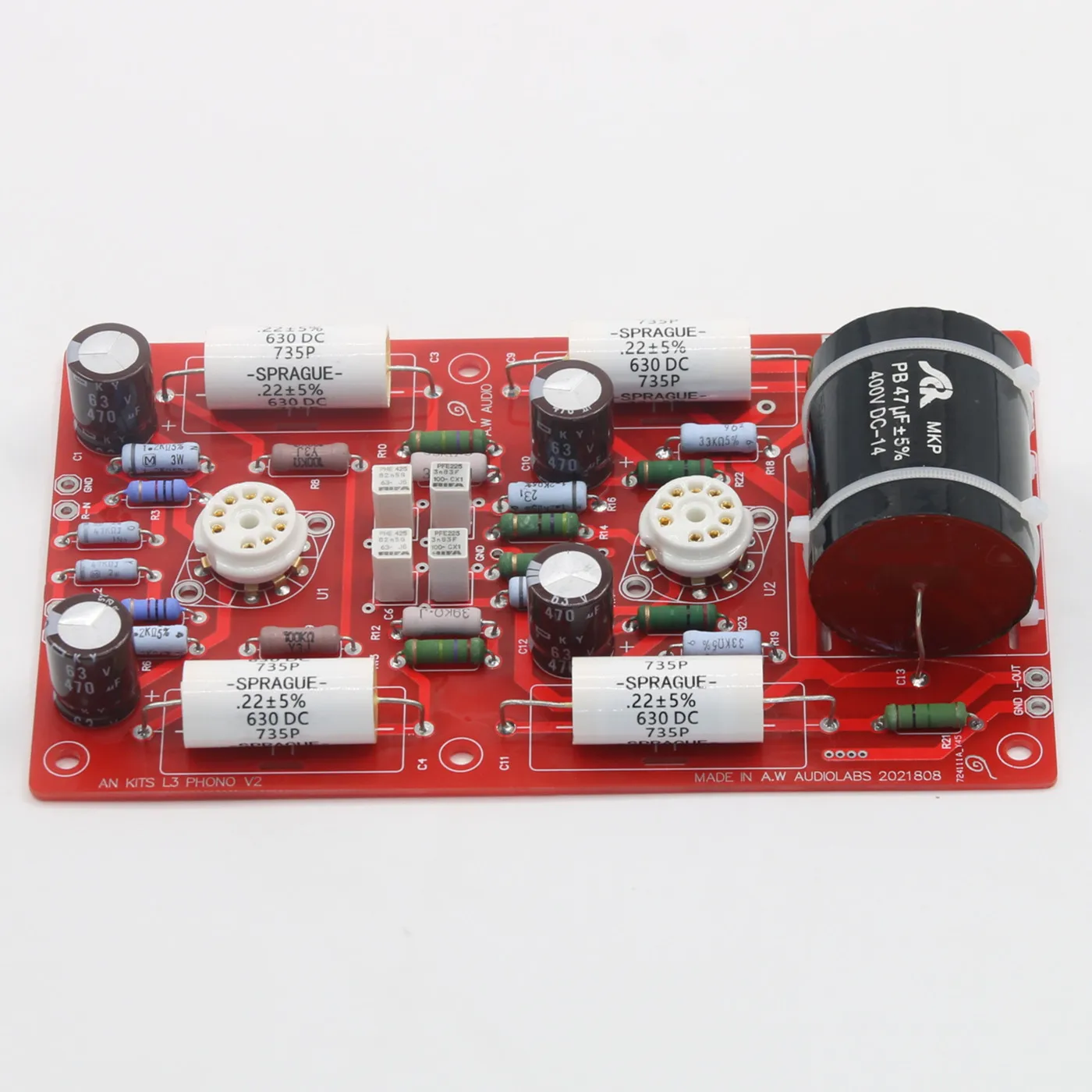 Reference Audio Note L3 RIAA MM Phono Amplifier Board HiFi Stereo ECC83+ECC88 Vacuum Tube Phonograph Amp Kit