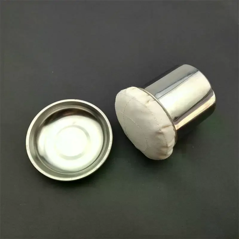 [MA]Multifunctional Stainless Steel Pancake Grease Brush With Tray Free Brush Crepe Oil Spreader Durable Oil Wiper Cloth Sauce
