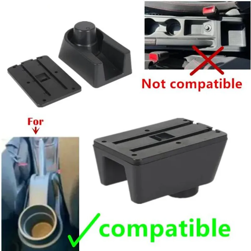 For Seat Ibiza Armrest Box For Seat Ibiza 6j Ibiza 6L Car Armrest Auto Storage Box Interior Retrofit Parts Car Accessories Arm