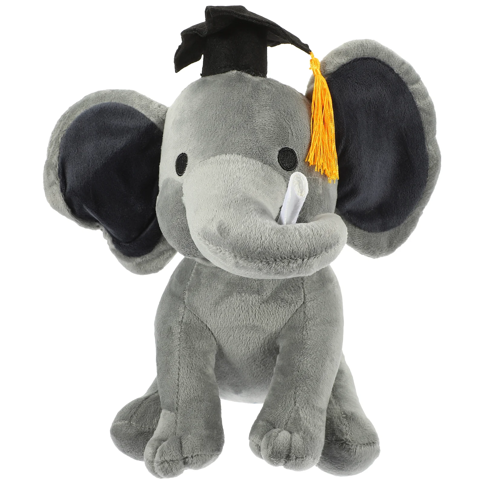 

Graduation Gift Doctor Elephant Stuffed Room Children Toys Decor Animal Filling Lovely Pp Cotton Comfortable Student