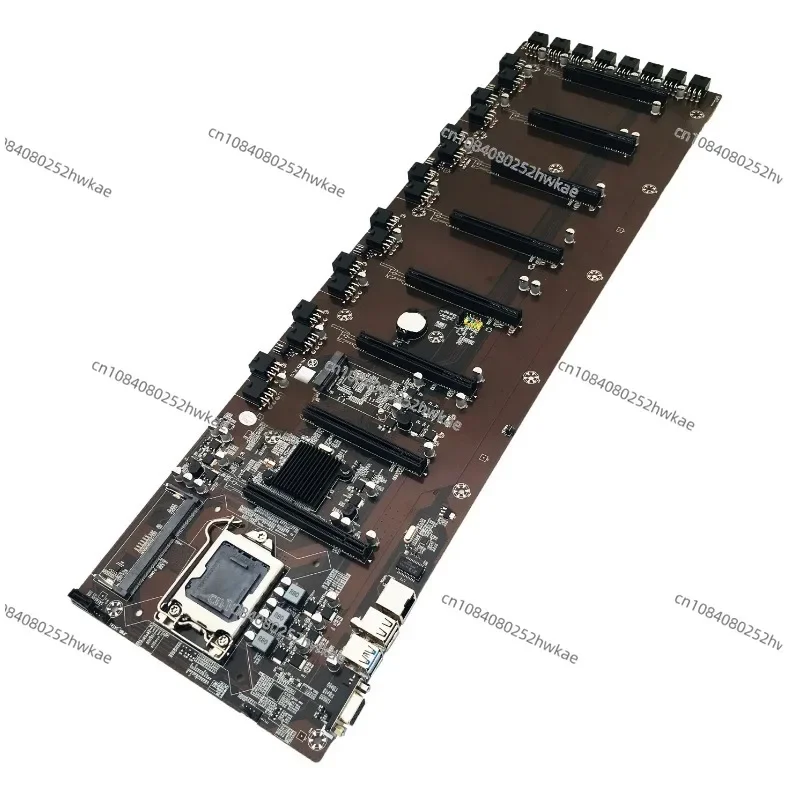 New in-line 8 card B75 B85 main board eight multi-graphics card slot B250 65mm 70 large pitch 12  6