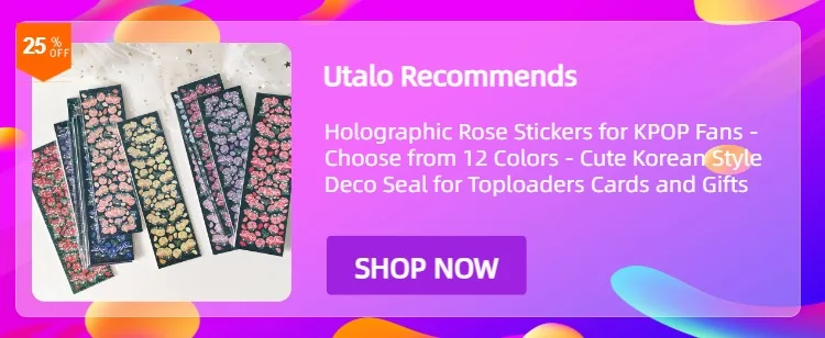 30 Sheets Korean Style Deco Sticker Pack - Cute & Stylish Holographic Foil Stamping Sticker for Kpop Toploader, Journals & More