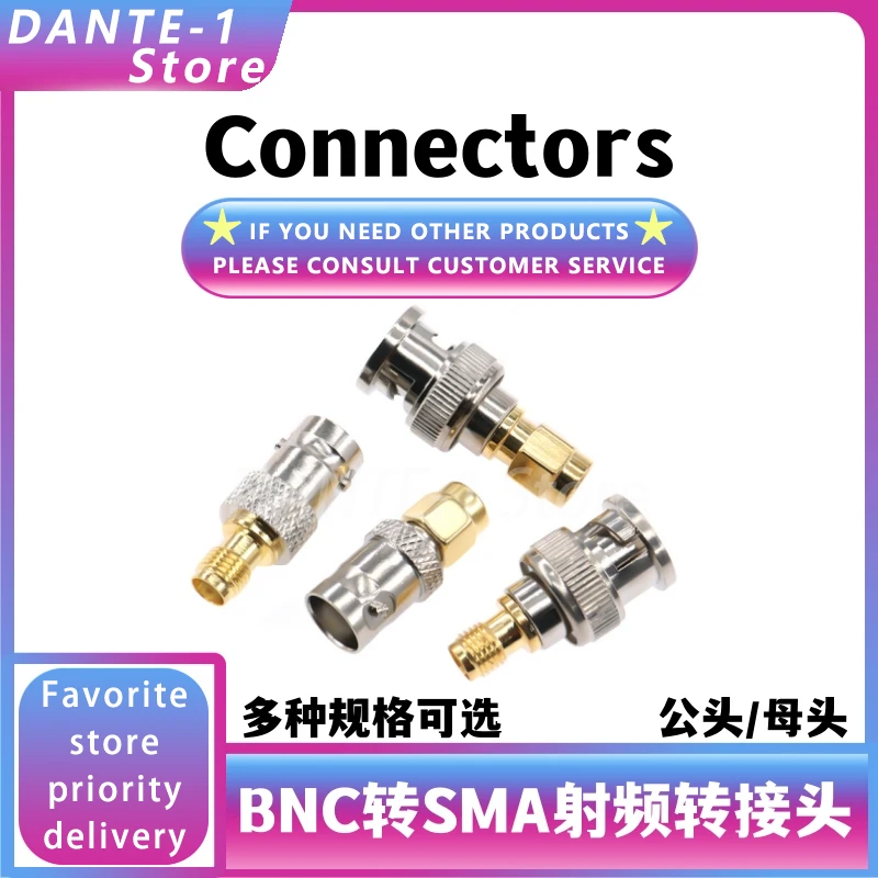 RF Adaptador Conversão Interface Conector, SMA fêmea para BNC Masculino