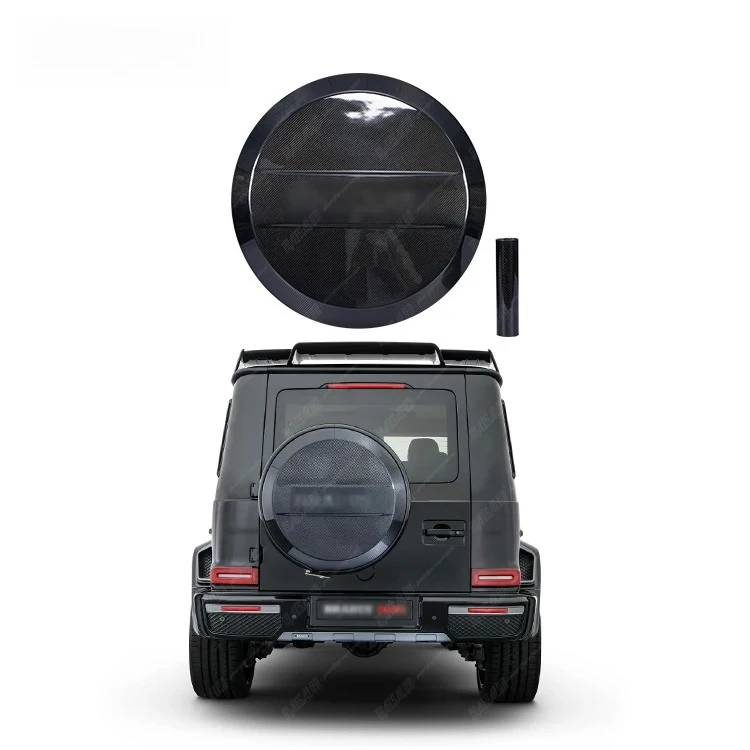 

B Style Carbon Fiber Spare Wheel Tire Cover For Mercedes Benz G-Class W464 Rear Auto Parts Cover