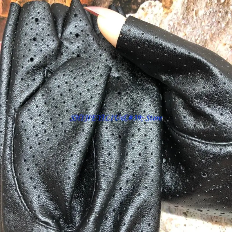 

E21F Готические перчатки без пальцев с вентилируемыми сетчатыми панелями для ночного клуба, концертов, костюмов для фотосъемки