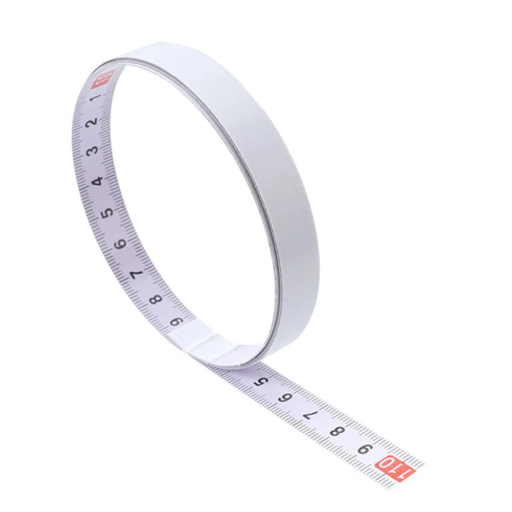 Auto-adesivo Metric Miter Track Tape Medida Escala Régua Direita para Esquerda Médio para Ambos os Lados Ferramenta de Carpintaria 15m