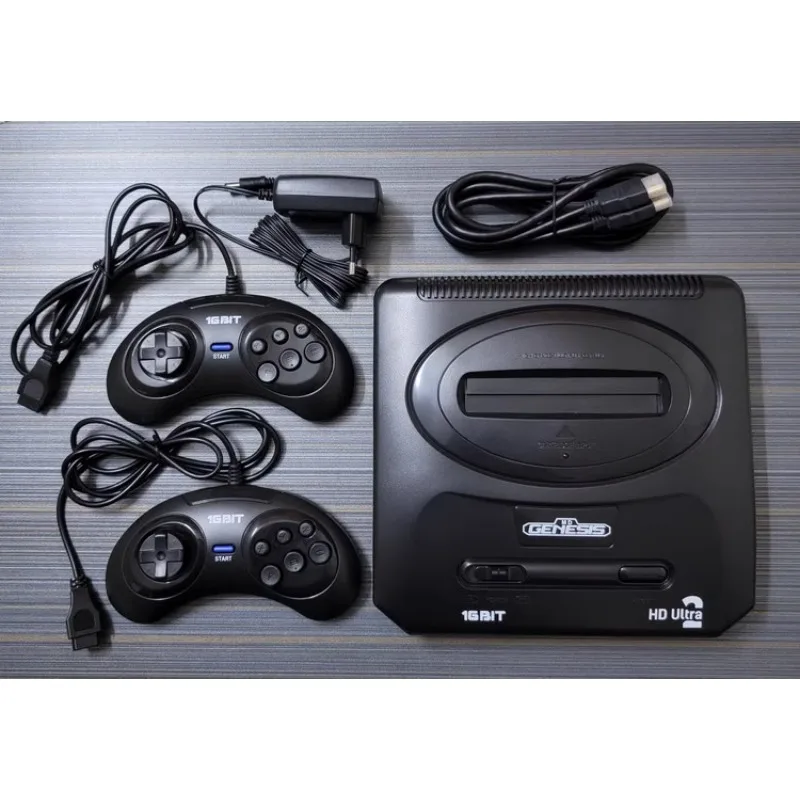 (HDMI HD version) 16 bit MD console NTSC black card game console