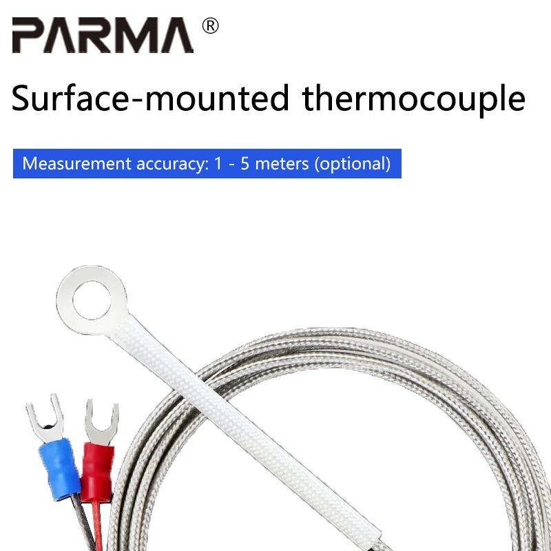 Thermal plate surface sensor, K-type surface-mounted thermocouple, inner hole diameters of 4/5/6 cold-pressed end-face probes