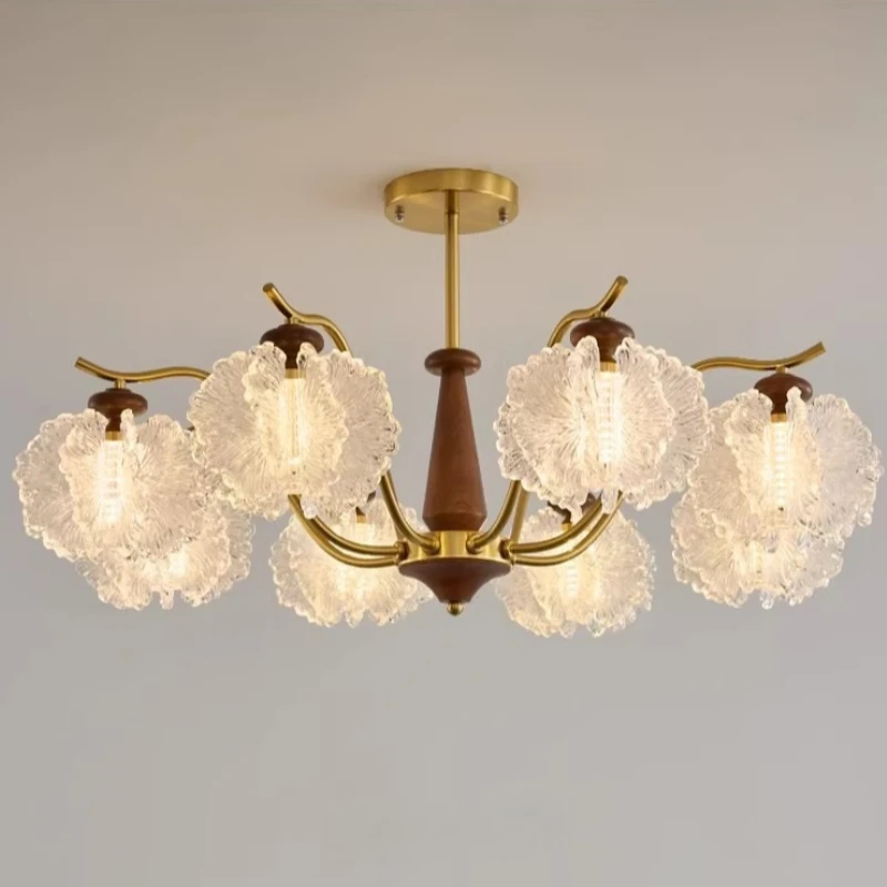 French Designer Style Living Room/Dining Hall  Acrylic Pendant Lights Household Decoration Metallic Luster LED Suspension Lamps