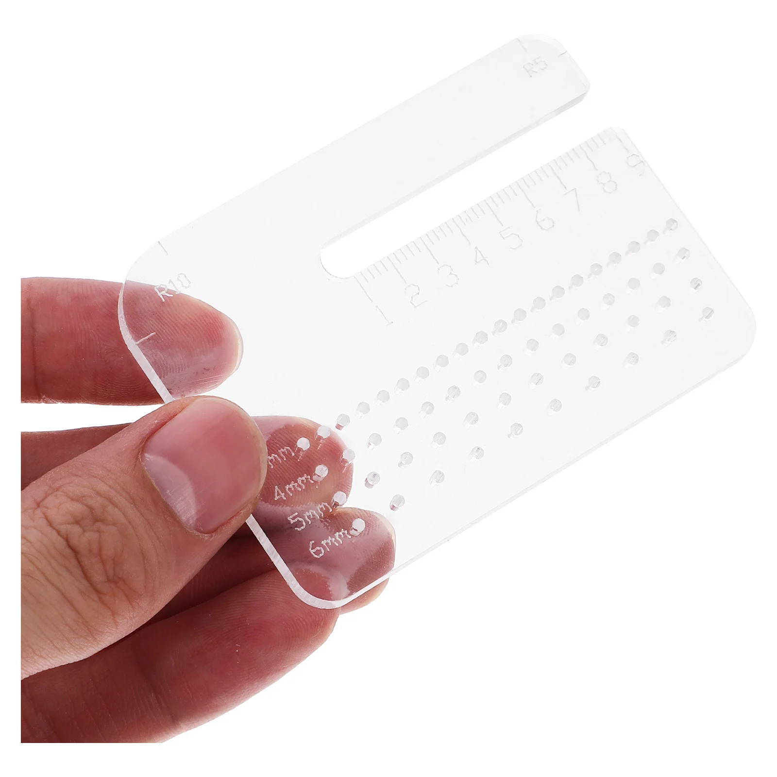 

Stitching Punch Plate Acrylic Hole Punch Tool Durable Puncher for DIY Leathercraft Pricking Aid,