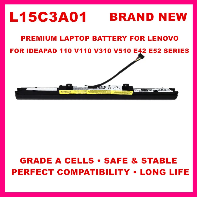 

L15L3A01 L15C3A01 Laptop Battery for Lenovo IdeaPad 110 V110 V310 V510 E42 E52 Series L15S3A01 L15D3A01 L15D3A01 L15C4A02