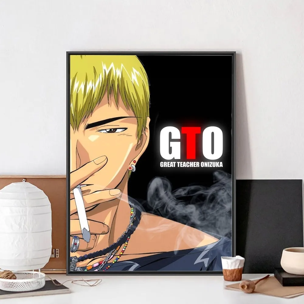 Anime Great Teacher Onizuka Poster No Framed Poster Kraft Club Bar Paper Vintage Poster Wall Art Painting Bedroom Study Stickers