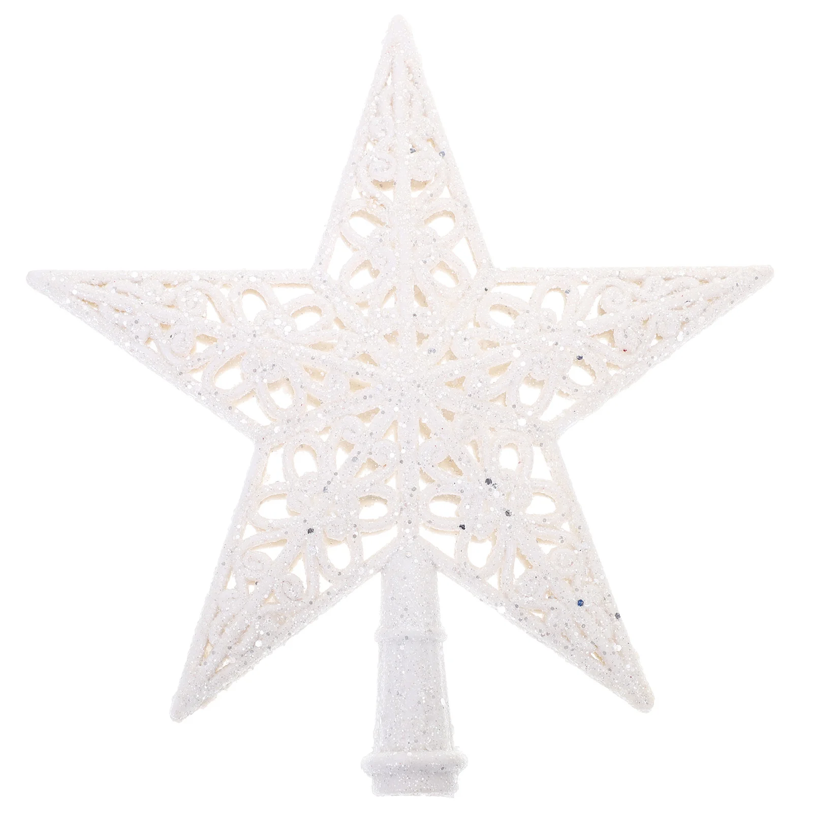 

Flashing Christmas Tree Top Star Hanging Decoration Plastic Sparkling Topper Xmas