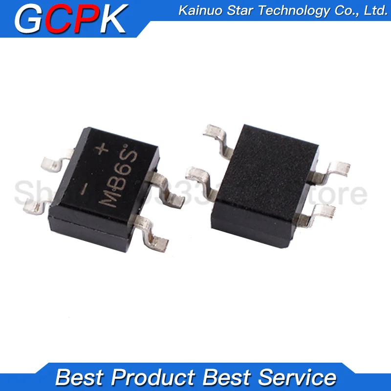 20PCS MB6F MB6S MB10S MB6M DB107S DB157S DB207S DB107 DB207 Rectifier Bridge SOP DIP Bridge Stack 0.5A 1A 600V 1000V