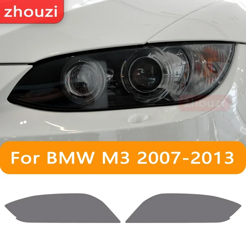 bmw-m3-e90-e92-e93-2007-2013用-車用ランプフィルム-ヘッドライト-ティント-スモークブラック-保護フィルム-フロントライト-透明tpuステッカー