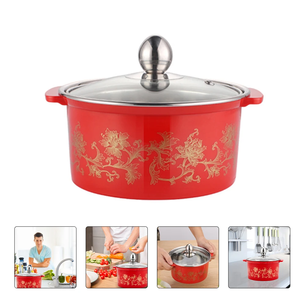 

Stainless Steel Multi-Functional Anti-Scald Pot Heavy Duty Induction Cooker Compatible Non-Stick Cooking Pot For Home Restaurant