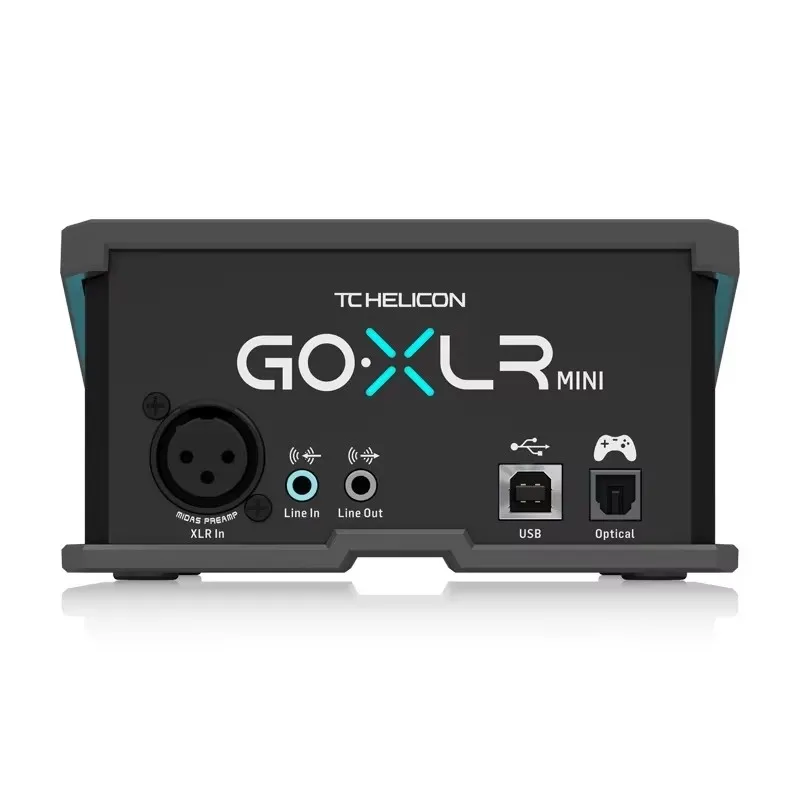 جهاز TC HELICON Go XLR MINI "Go Live" لسطح المكتب خلاط ميكروفون Midas منخفض الضوضاء للغاية للتحكم في البث عبر الإنترنت على الصوت