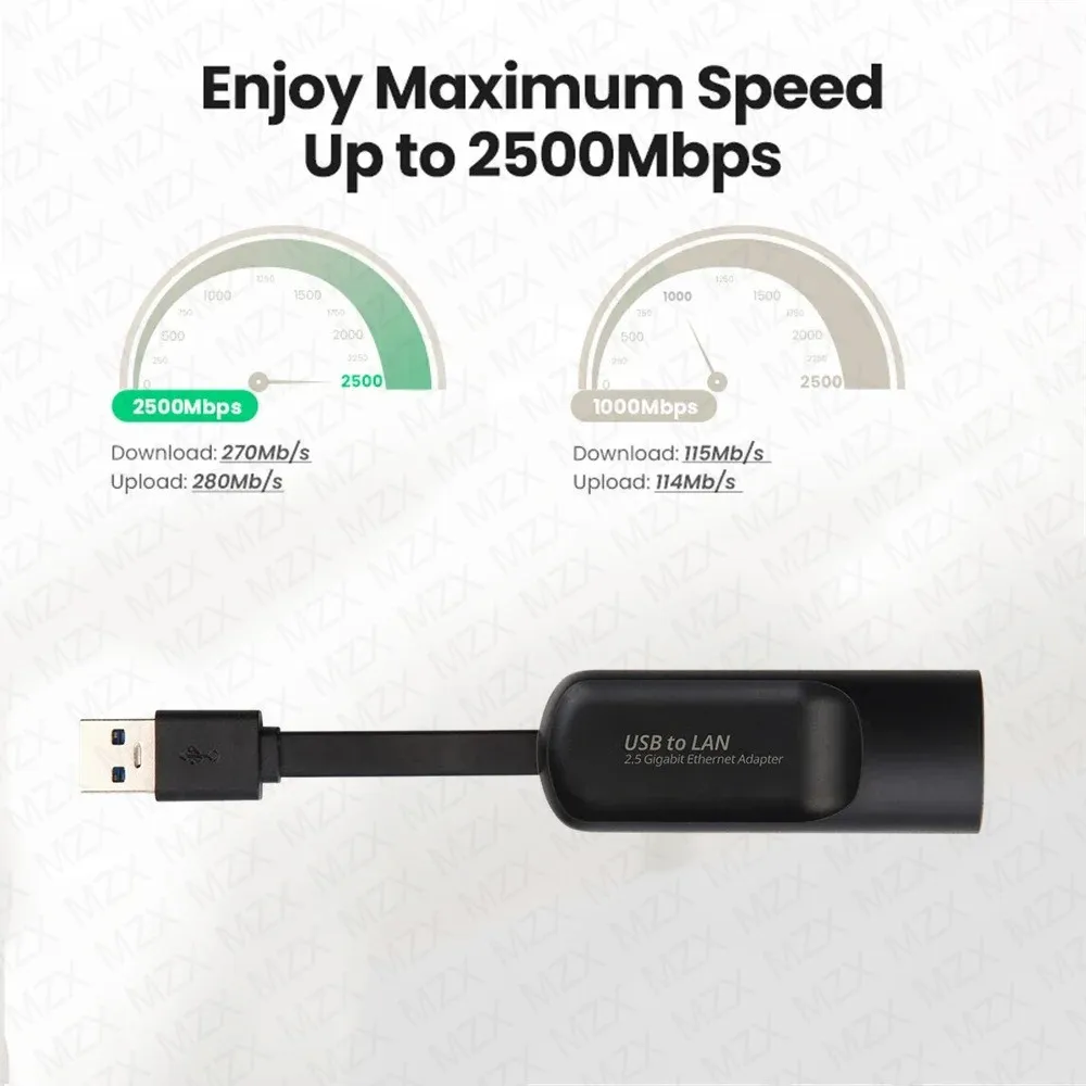 2.5G 2500Mbps Network Card Gigabit Ethernet Adapter USB 3.0 Type C to RJ45 Lan Wired Converter Driver Free PC Laptop Accessories view 3