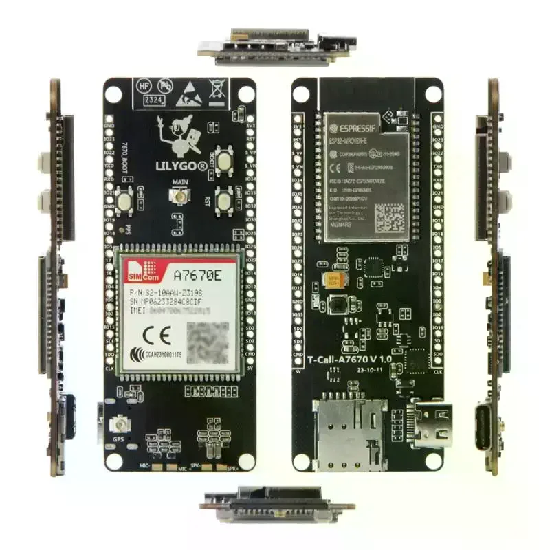 T-Call A7670e ESP32 Development Board 4G LTE Support High Precision GPS for Outdoor Positioning Projects Makers Programming