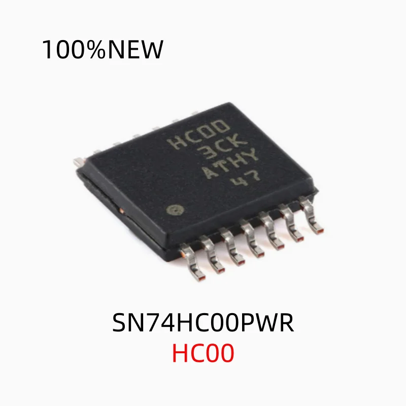 (20 Pieces) 100% New Sn74Hc00Pwr Hc00 Tssop-14 Quad 2-Input Positive Nand Gate Smd Logic Chip Ic