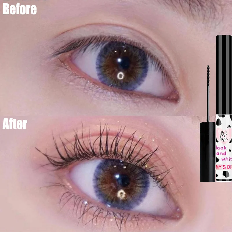 InjFiber-Mascara à brosse ultrafine imperméable, extension de cils, allongement et bouclage, maquillage longue durée