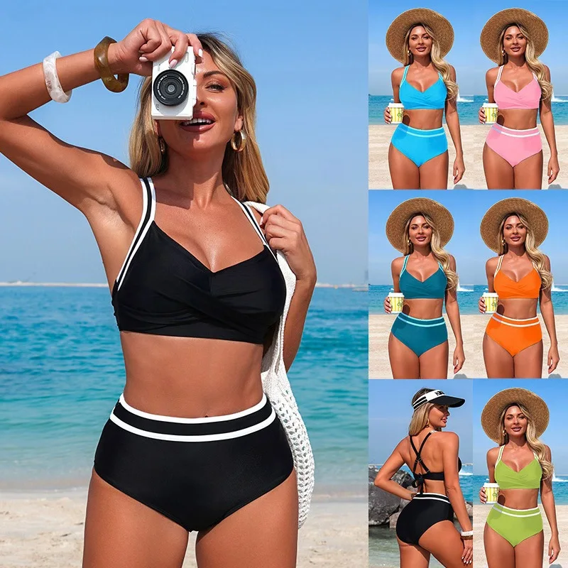 

Bathing Suit Women Swimsuit European And American Split Swimsuit Bikini Spot Bikini