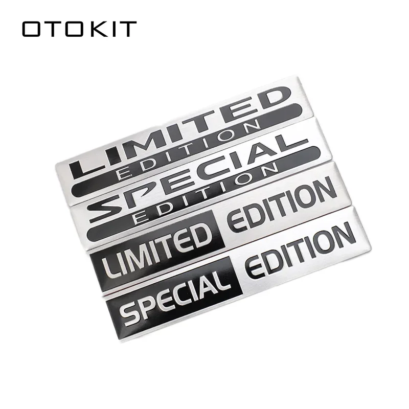 OTOKIT Aluminum Special & Limited Edition Car Trunk Decal Sticker Badge Emblem For Motorcycle Decals Car Tuning Decoration