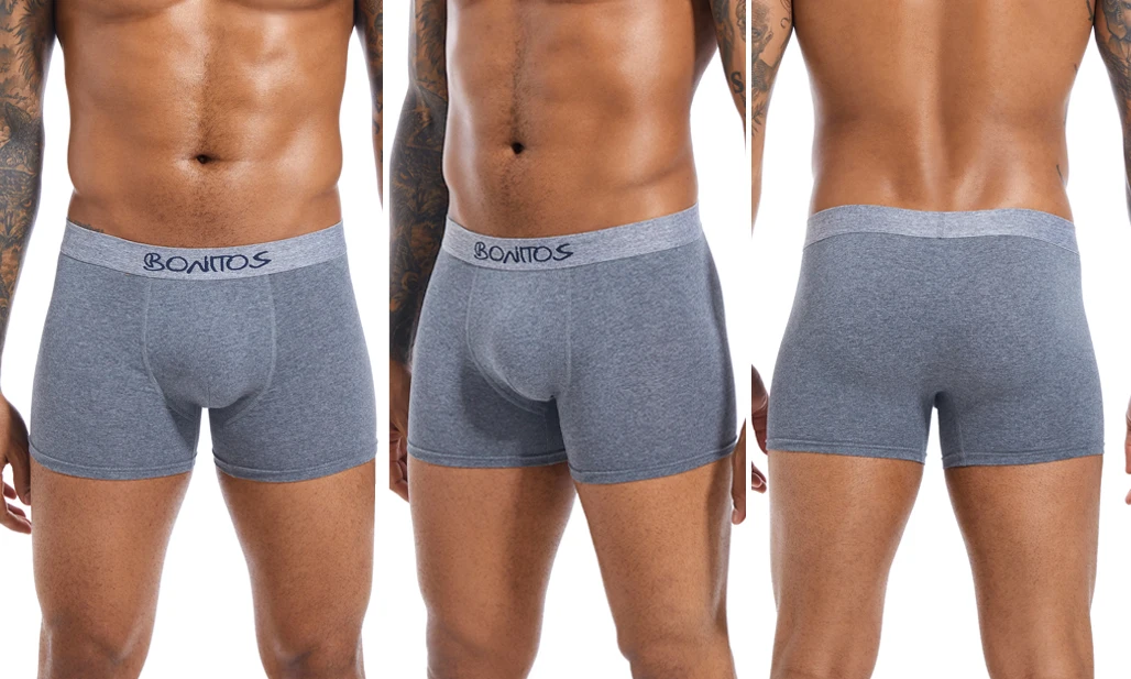 4 stücke Mann Unterwäsche Baumwolle Boxer Shorts Sexy Unterhosen Slip Herren Boxershorts männer Höschen Pack Marke – Detail 9