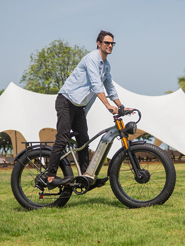 OTIDA NEW RX50 Geländegängiges Leistungsstarkes Elektrofahrrad mit Doppelmotoren, 48V20AH Lithium-Batterie, 26 Zoll 4.0 Fat Tire E-Bike, Elektro-Mountainbike für Erwachsene.