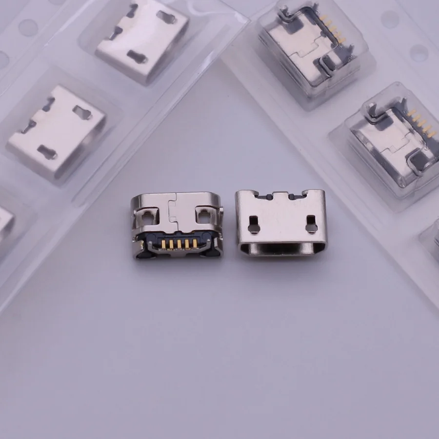 10pcs/lot Micro USB 5pin Jack Female Socket Connector OX Horn Type for Tail Charging Mobile Phone Sale at a Loss Russia