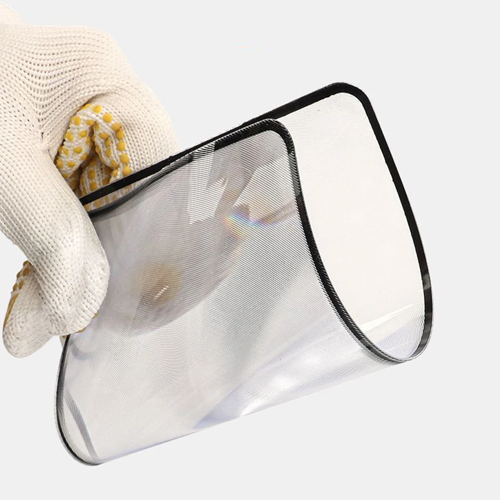 

4 pcs Handheld Magnifier Transparent PVC Reading Portable 3x Magnifying Glass for Books Maps High Transparency Material