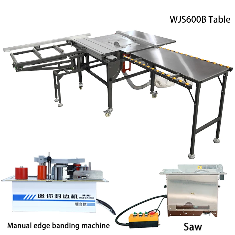 Newest Sliding Table Saw Woodworking Dustfree Saw Table 600 Cutting Saw All-in-one Machine Dedicated Precision Workbench Bracket