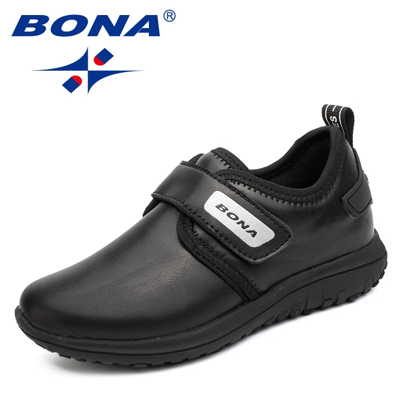 BONA projektanci buty do chodzenia chłopięce sportowe trampki dziecięce markowe buty do biegania dziewczęce skórzane buty do biegania na co dzień
