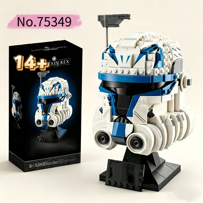 854-個スター星間紛争スペースウォーズレックスキャプテンヘルメット-75349-ビルディングブロックパズルモデルおもちゃ誕生日クリスマスギフト