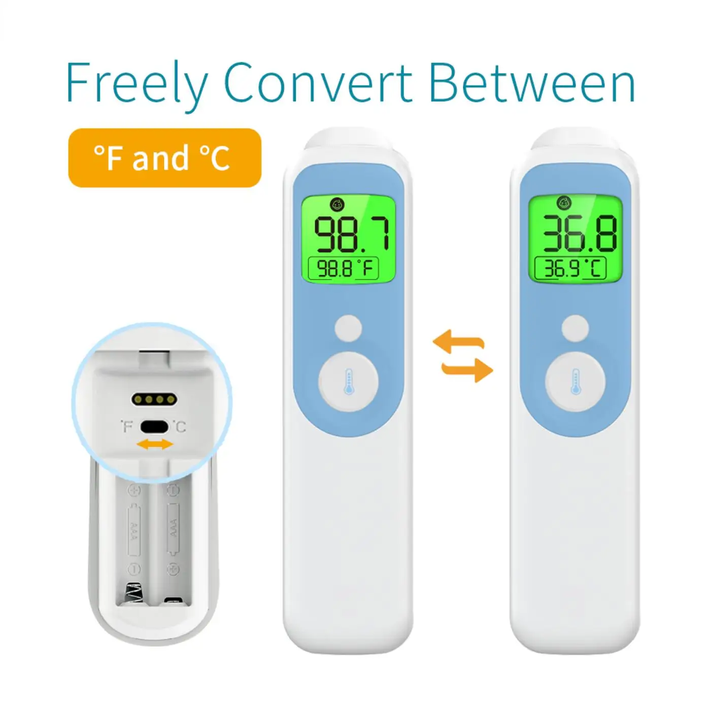 Home electronic thermometer infrared precise ear temperature home forehead temperature gun baby temperature measurement