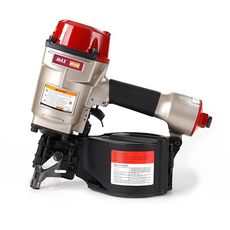 MAX Design CN70 Heavy Duty Professional Industrial Air Roofing Coil Nailer Best Used For Pallets Fences pneumatic nail gun